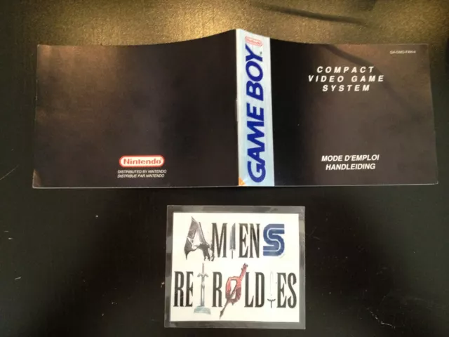 Notice/Mode d'emploi/Manuel Console Nintendo GB Gameboy DMG-GB-FAH-4