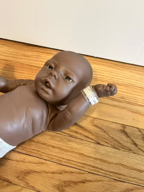 Vintage Jesmar Anatomically Correct Baby Boy African American Reborn Newborn