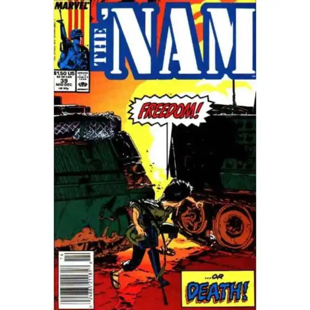 Nam (1986 series) #39 in Near Mint minus condition. Marvel comics [e@