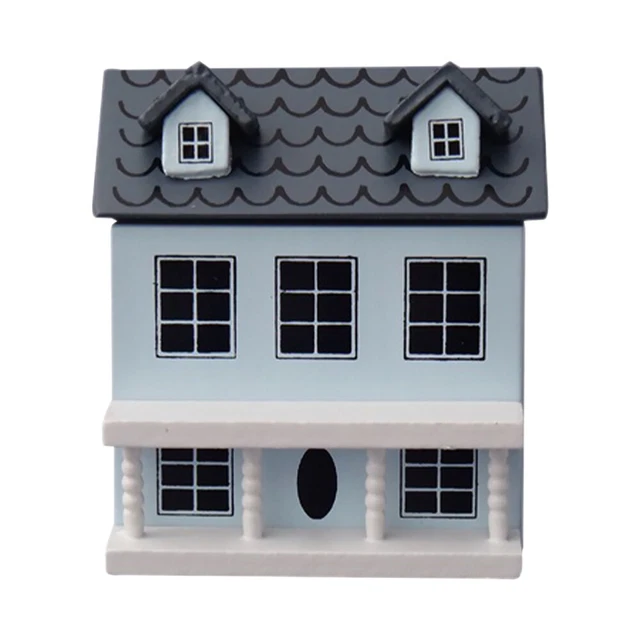 Miniature Room Villa Small House Nativity Ornaments Kids Furniture