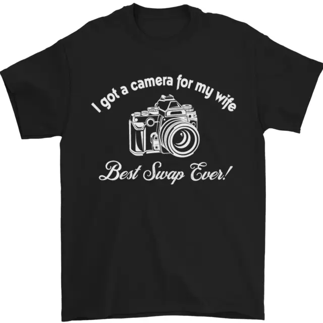 Fotocamera per My Wife Fotografia Fotografo Uomo T-Shirt 100% Cotone