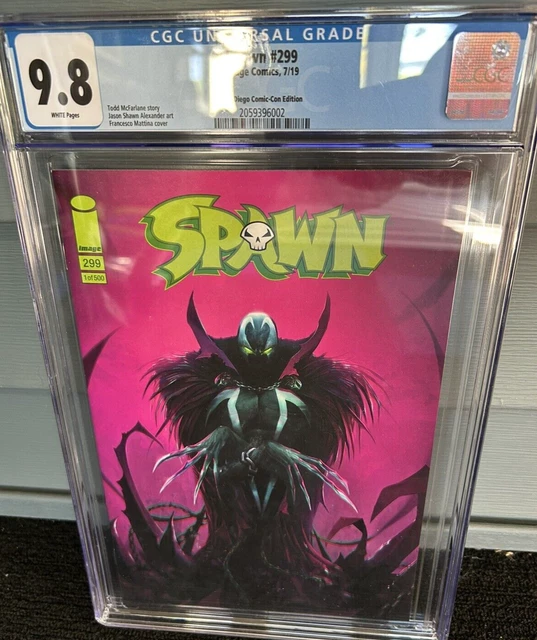 Spawn #299 CGC 9.8 Key SDCC/San Diego ComicCon Francesco Mattina ONLY 500 copies