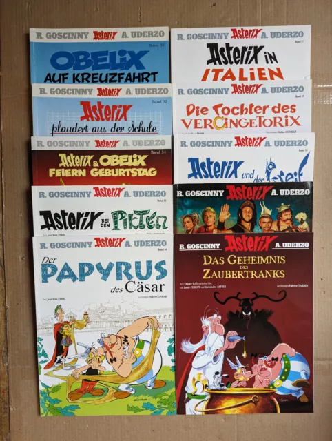 Asterix Obelix Comic Sammlung 10 Stück Z1 Alben sehr gut Neuausgaben