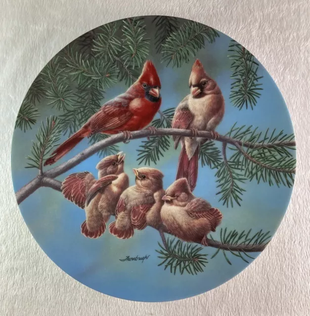 THE SINGING LESSON Plate #1 Backyard Harmony Joe Thornbrugh Cardinals Knowles