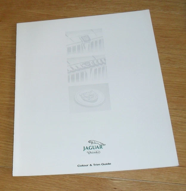 JAGUAR & DAIMLER Colour & Trim Guide Brochure 19941995 XJS Convertible