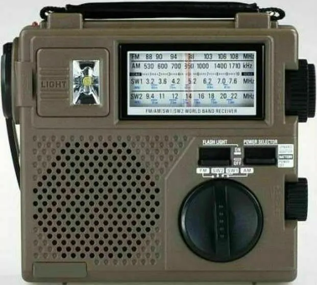 RADIO MULTIBANDA EMERGENCIA Dinamo Luz - Emergency Multiband Radio