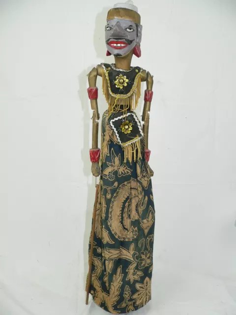 Wayang Golek Indonesien Stabpuppe Puppe antik Asien Marionette Holzpupppe .