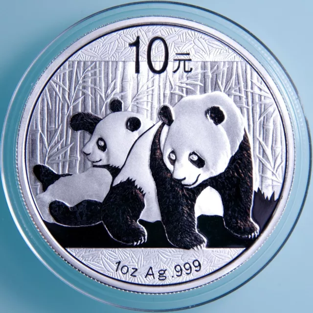 China - 10 Yuan 2010 - Panda - 1 Oz Silber PP / Proof