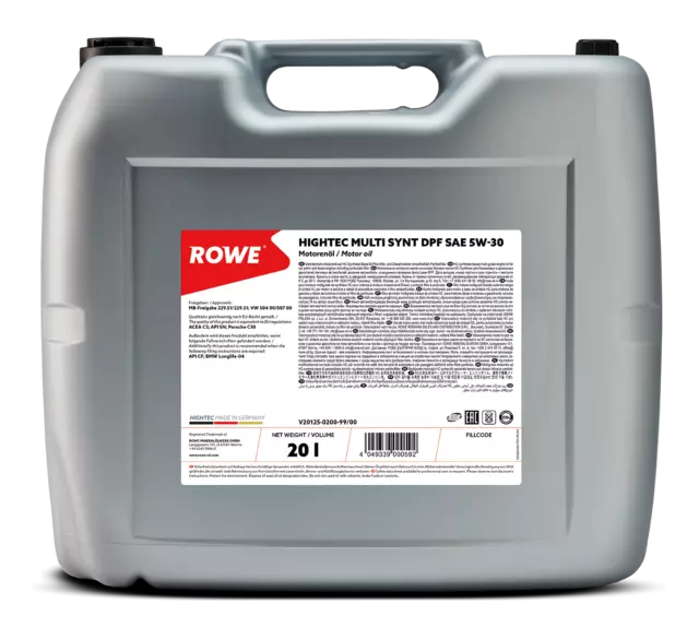 ROWE HIGHTEC MULTI SYNT DPF SAE 5W-30 (20125) olio sintetico parziale 20 L