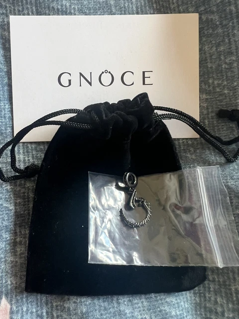 Genuine GNOCE NY Alien Cz Sterling Silver Black Pendant Charm NEW! Genuine GNOCE NY Alien Cz Sterling Silver Black Pendant Charm NEW!