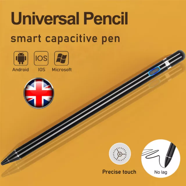 Active Stylus Pen Rechargeable Fine Point Pencil For iPhone/iPad iOs/Android New