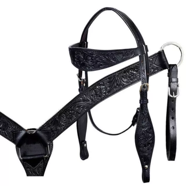 Horse Show Saddle Tack Wildrace Bridle Western Leder Headstall Brusthalsband