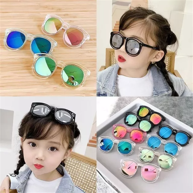 Kids Eyewear Children Colorful Sunglasses Baby Boys Girls Goggles UV Protection