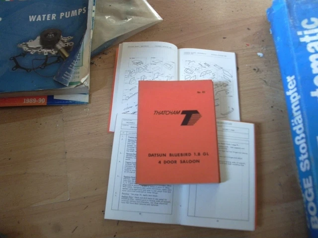 Manuale Riparazione Corpo Thatcham Nissan Datsun Bluebird 910 berlina 4 porte