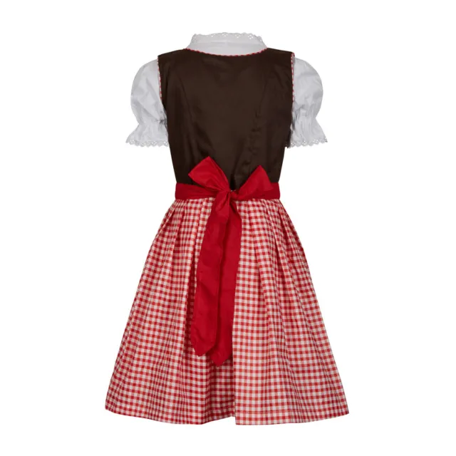 Kinder Dirndl Emma 3- teilig traditionell kariert MS-Trachten Abverkauf 2