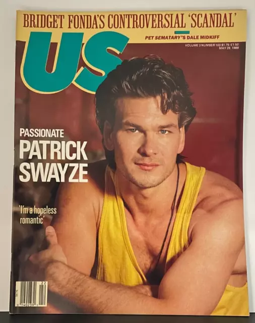 Us Magazine; Cover;PATRICK SWAYZE, Issue #22 on sale 5-29-1989