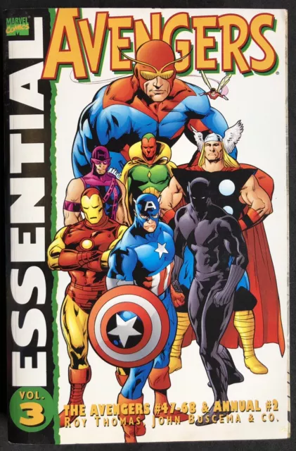 Marvel Comics The Essential Avengers Vol 3 TPB (2001) 1. Druck #47-68