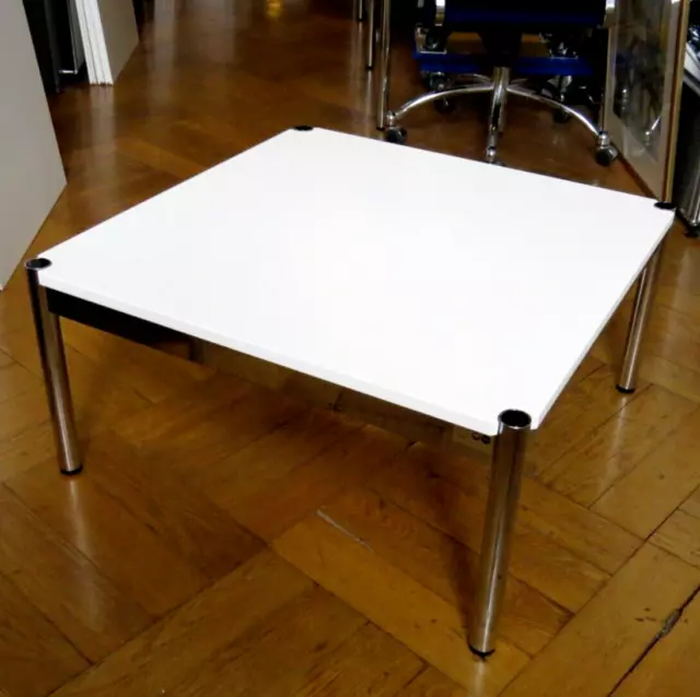 * USM Haller Tisch Beistelltisch Couchtisch 75x75x37 * MDF Reinweiß * Rechnung