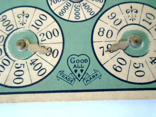 Antique Charles Goodall & Son Bezique Card Game Marker Scorecards 2