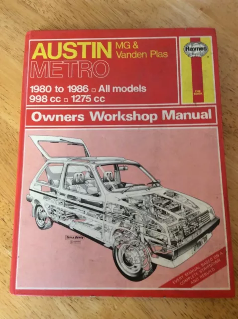 Austin Metro Haynes Owners Workshop Manual