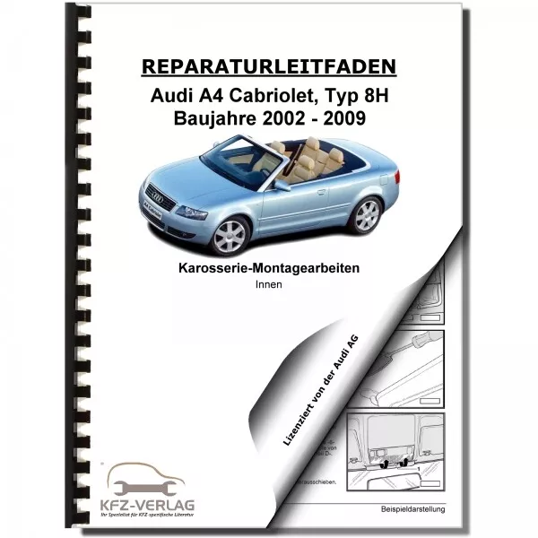 Audi A4 Cabriolet (02-08) Karosserie Montagearbeiten Innen - Reparaturanleitung