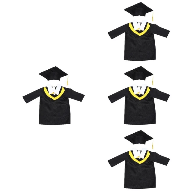 4 Sets Jardin D'enfants Robe De Graduation Bonnets Pour Enfants Chapeau