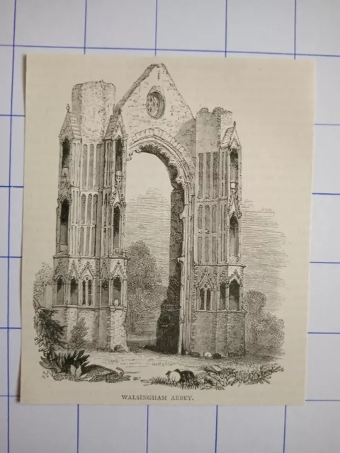 Walsingham abbey England illustration 1891