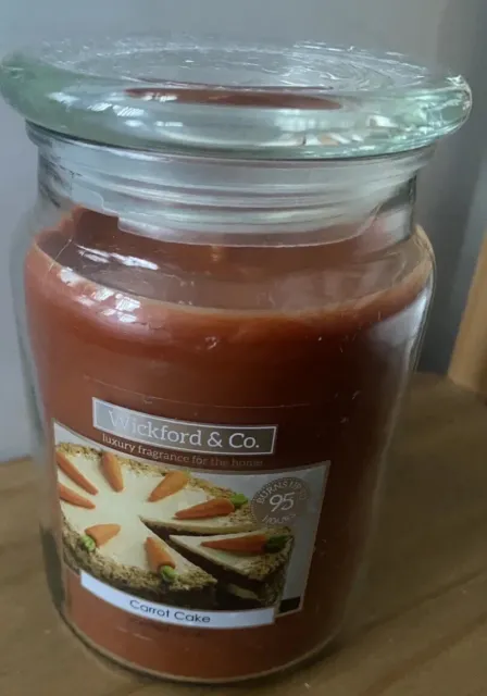 Wickford & Co  Candle ~ Easter Carrot Cake Scented Large Glass Candle