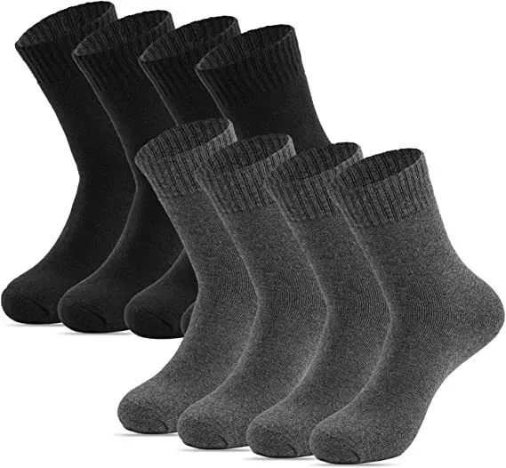 4Paar Thermosocken Warm Thermo Dicke Socken Wollsocken Damen Herren Atmungsaktiv