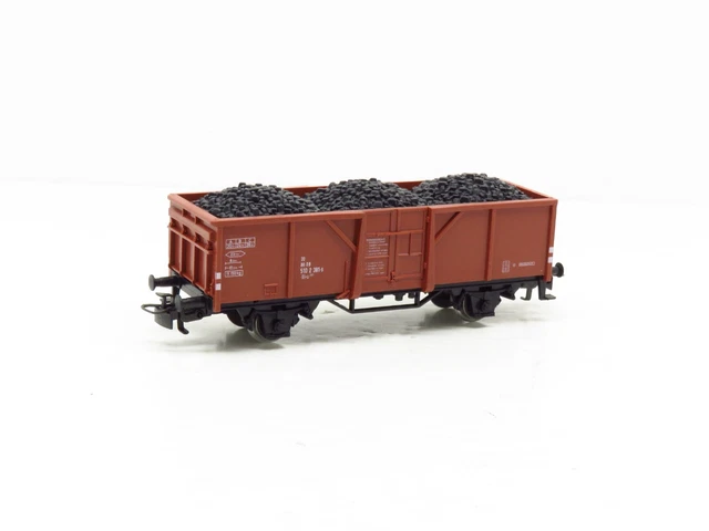 Set de 3 wagon plats pour le transport de charges lourdes, DRB, chargés
