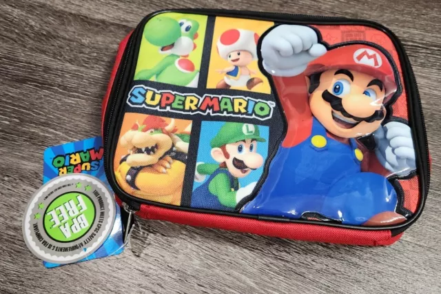 Super Mario Luigi Toad Yoshi Insulated Lunch Box Soft Kit Cooler
