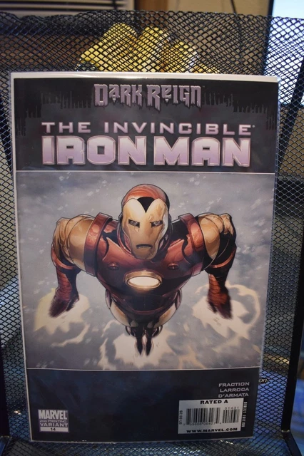 Invincible Iron Man #14 Dark Reign 2nd Print Variant Marvel Comics Fraction 8.5