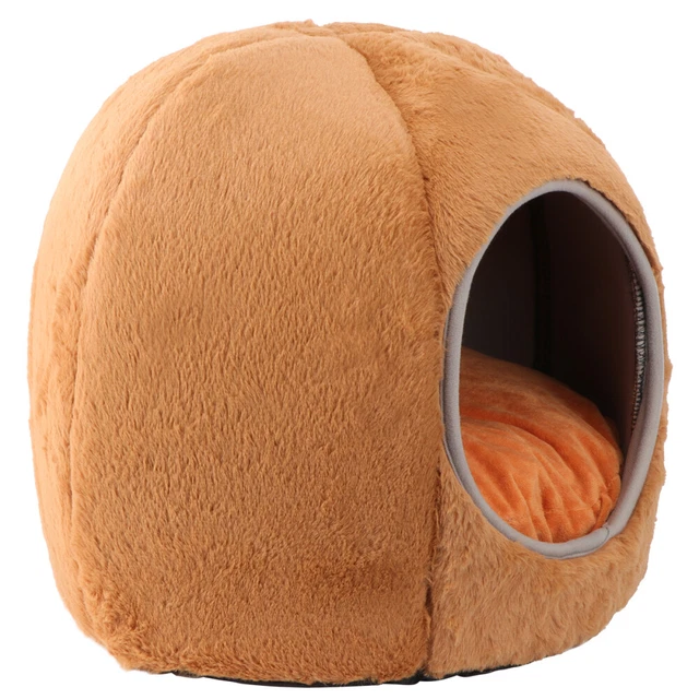 1 pieza Calabaza Pet Nest Pet Cama caliente Casa para gatos desmontable Encantadora