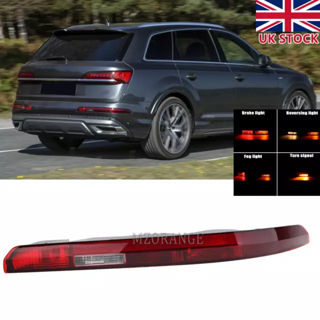 Right Rear Tail Bumper Reflector Light Brake Fog Lamp For Audi Q7 2016-2021 UK