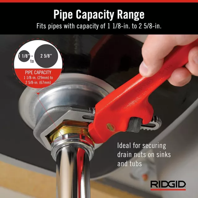 RIDGID 31305 Model E-110 Hex Wrench, 9-1/2-inch Offset Hex Wrench 3