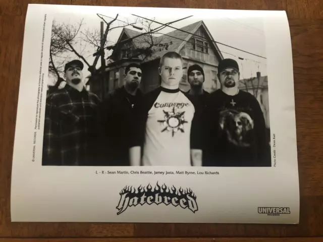 Hatebreed Music Group Vintage Rare 10x8 Press Photo