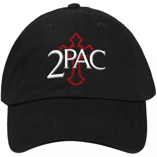 Tupac Cross Logo Hat - 2Pac Officially Licensed Baseball Cap - New Snapback Hats