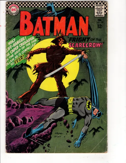 BATMAN #189 DC COMICS 1967 - 1st Silver Age appearance of the SCARECROW