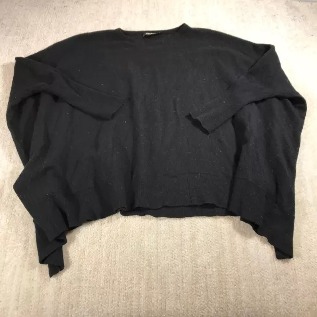 DKNY Sweater Womens Small Pullover Black Boxy Relaxed Casual Ladies