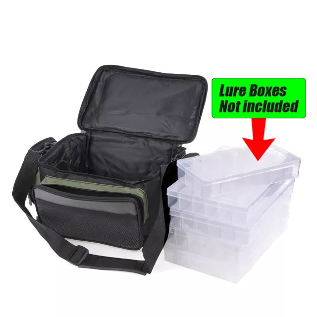 Fishing Tackle Bag Waist Shoulder Pack Box Reel Lure Gear Storage Bag Waterproof 2