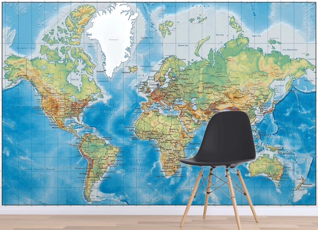 3D WORLD MAP 7302 Wallpaper Mural Wall Print Wall Wallpaper Murals US 3D WORLD MAP 7302 Wallpaper Mural Wall Print Wall Wallpaper Murals US