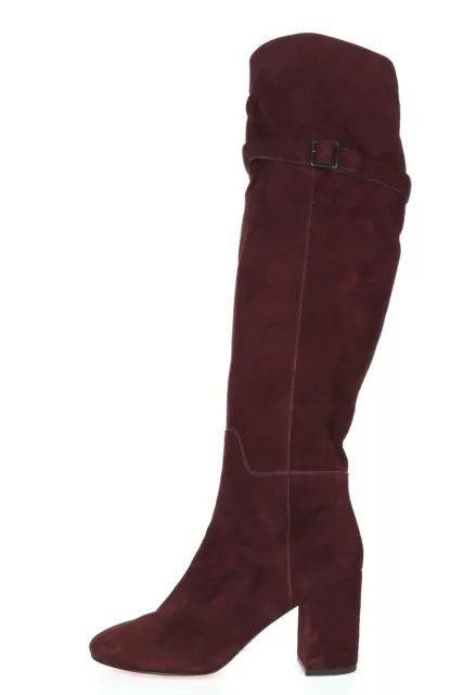 Womens Pour La Victoire Dania 228928 Dark Purple Suede Over Knee Boots Size 7