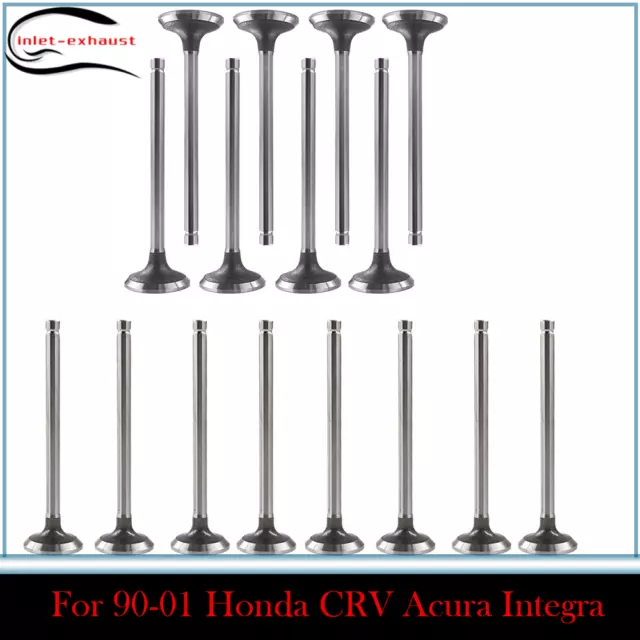 Intake Exhaust Valves For 90-01 Honda CRV Acura Integra B18A1 B18B1 B20Z2 B20B4