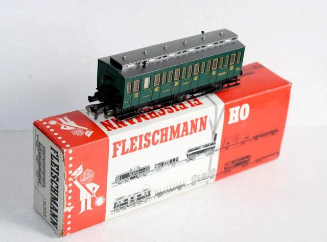 Wagon De Voyageur 1ère Classe FS Italie - Fleischmann HO 1445 - Occasion