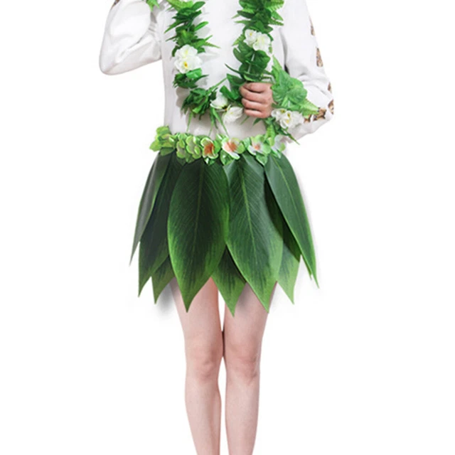 1 Pc Hawaiian Hula Jupe Tropical Danseur Jupe Jupe Tenue 4