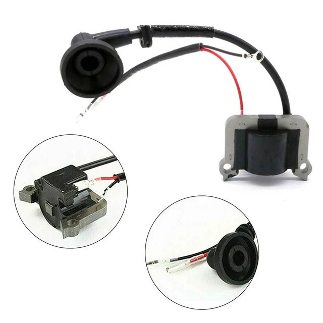 Bobine D'allumage Pour Tronçonneuse 2 Temps - Distance Entre Trous 52mm - Alliage Et Plastique Robuste - Remplacement Facile - 9