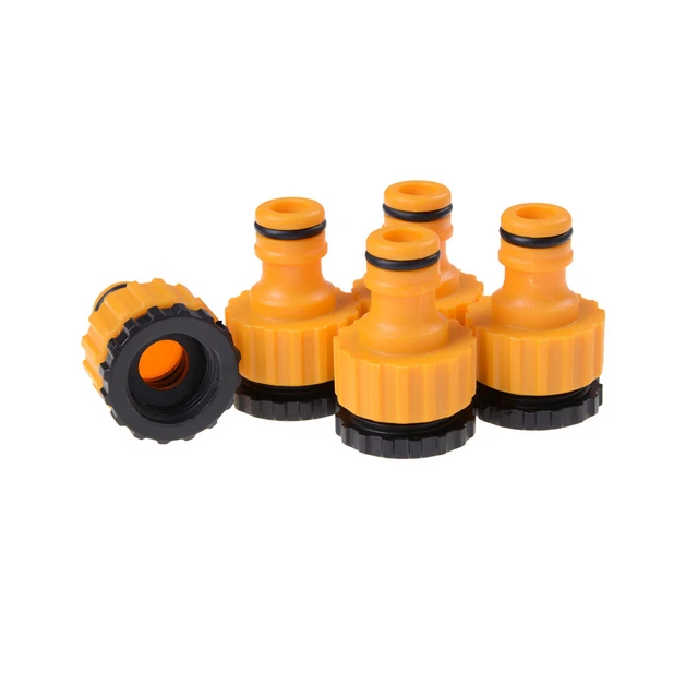 5X ABS Garden Hose Water Pipe Connector Tube Fitting Tap Adapter 1/2" & 3/4"A-lk