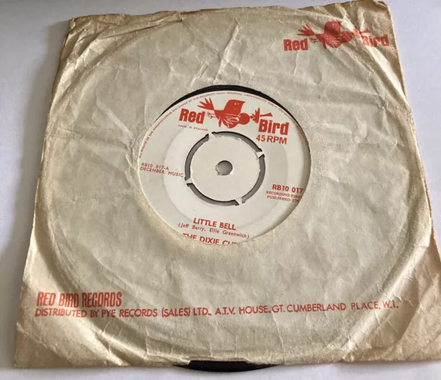 THE DIXIE CUP ~ Little Bell / Another Boy Like Mine ~ 7” 45 RED BIRD RB10 017