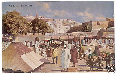 Cpa Maroc - Vue De Tanger Illustree, Anes