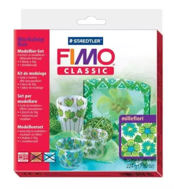 FIMO Classic Workshop Box Oven Modelling Clay - Millefiori